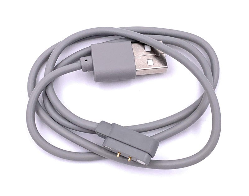 Xcivi Replacement Magnetic Induction USB Charging Cable for Portable Blender Mini Personal Smoothie Blender USB Fruit Juicer Mixer and Fruit and Vegetable Wash Machine, 2FT (Grey) - Image 3